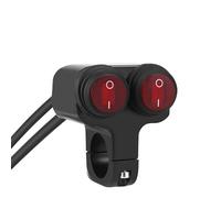 Motociclette interruttori Interruttore Moto Interruttore Di Accensione/spegnimento Del Faro Del Manubrio Della Motocicletta Da 7/8 Pollici, Pulsante Della Luce, Interruttore Del Faretto(1pc double but