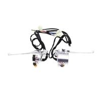 Motociclette interruttori Interruttore Moto Interruttore manubrio destro e sinistro per moto e scooter da 22 mm per retro scooter, clacson, fendinebbia, interruttore di illuminazione(1Pair With Lever)