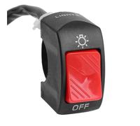 Motociclette interruttori Interruttore Moto Pulsante Di Controllo Dell'interruttore Per Motocicletta, Controllo Della Lampada Di Segnalazione Del Faro Montato Sul Manubrio, Accessori(Red)