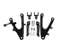 Motociclette Piastra Compatibile Con Yamaha Per YZF R1 2004 2005 2006 Supporto Per Poggiapiedi Anteriore Per Motocicletta Pedane Per Parti Modificate Argento Nero Accessori Antiscivolo(Black)