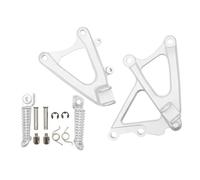 Motociclette Piastra Compatibile Con Yamaha Per YZF-R1 2009 2010 2011 2012 2013 2014 Accessori L'aggiornamento Della Motocicletta Pedane Anteriori Pilota Pedali Poggiapiedi Posteriori Staffe(White)