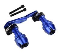 Motociclette protezioni motore Sfera anticaduta per ruota anteriore e posteriore adatta per protezione anticaduta del tubo di scarico SUZUKI HAOJUE UHR150 UHR125 Base del Motore(A - Blue)