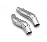 Motociclette Scarico Tubo Terminale Di Scarico Slip-On Per Moto, Per KAWASAKI, Per Z1000, Per Z1000SX, Per Z 1000 SX 2010-2020, Raccordo Intermedio, 51 Mm Silenziatori(Argento 1)