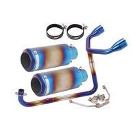 Motociclette Scarico Tubo Tubo Di Scarico Per Moto Per GROM MSX125 SF125 SF MSX 125, Marmitta A Doppio Foro, Raccordo Anteriore, 51 Mm Silenziatori(Colore 5)