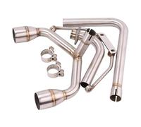 Motociclette Scarico Tubo Tubo Di Scarico Per Moto Per GROM MSX125 SF125 SF MSX 125, Marmitta A Doppio Foro, Raccordo Anteriore, 51 Mm Silenziatori(Colore 10)