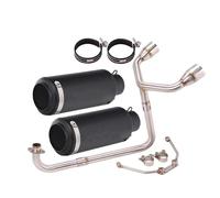 Motociclette Scarico Tubo Tubo Di Scarico Per Moto Per GROM MSX125 SF125 SF MSX 125, Marmitta A Doppio Foro, Raccordo Anteriore, 51 Mm Silenziatori(Colore 6)