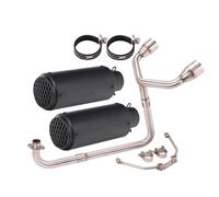 Motociclette Scarico Tubo Tubo Di Scarico Per Moto Per GROM MSX125 SF125 SF MSX 125, Marmitta A Doppio Foro, Raccordo Anteriore, 51 Mm Silenziatori(Colore 7)