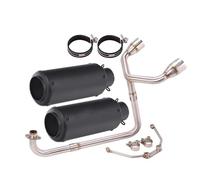 Motociclette Scarico Tubo Tubo Di Scarico Per Moto Per GROM MSX125 SF125 SF MSX 125, Marmitta A Doppio Foro, Raccordo Anteriore, 51 Mm Silenziatori(Colore 3)