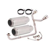 Motociclette Scarico Tubo Tubo Di Scarico Per Moto Per GROM MSX125 SF125 SF MSX 125, Marmitta A Doppio Foro, Raccordo Anteriore, 51 Mm Silenziatori(Colore 4)