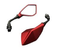 Motociclette Specchietti Laterali 2 Pezzi/coppia Specchietti Retrovisori Universali Per Moto Accessori Modificati Specchietti Retrovisori Convessi Posteriori Maniglia Motociclo Specchietto(Red)