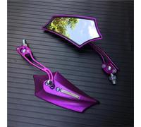 Motociclette Specchietti Laterali Moto Specchietti Retrovisori Lato Sinistro Destro 8 Mm 10 Mm Viti Intercambiabili Universali(Pure)