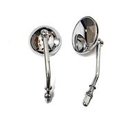 Motociclette Specchietti Laterali Motociclette Specchietti Retrovisori Laterali Rotondi Retrò Accessori Specchietti Convessi(Chrome)