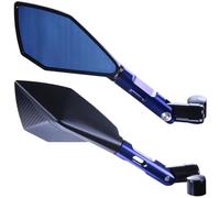 Motociclette Specchietti Laterali Per ER-6N Per ER-4N Per ER6N Per ER4N Per Versys 650 1000 Per W800 Per W650 Specchietti Retrovisori Laterali Per Moto Maniglia Motociclo Specchietto(Short Blue)