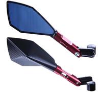 Motociclette Specchietti Laterali Per ER-6N Per ER-4N Per ER6N Per ER4N Per Versys 650 1000 Per W800 Per W650 Specchietti Retrovisori Laterali Per Moto Maniglia Motociclo Specchietto(Short Red)
