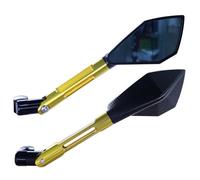 Motociclette Specchietti Laterali Per ER-6N Per ER-4N Per ER6N Per ER4N Per Versys 650 1000 Per W800 Per W650 Specchietti Retrovisori Laterali Per Moto Maniglia Motociclo Specchietto(Long Gold)