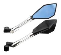 Motociclette Specchietti Laterali Per ER-6N Per ER-4N Per ER6N Per ER4N Per Versys 650 1000 Per W800 Per W650 Specchietti Retrovisori Laterali Per Moto Maniglia Motociclo Specchietto(Long Silver)