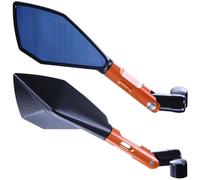 Motociclette Specchietti Laterali Per ER-6N Per ER-4N Per ER6N Per ER4N Per Versys 650 1000 Per W800 Per W650 Specchietti Retrovisori Laterali Per Moto Maniglia Motociclo Specchietto(Short Orange)