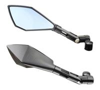 Motociclette Specchietti Laterali Per ER-6N Per ER-4N Per ER6N Per ER4N Per Versys 650 1000 Per W800 Per W650 Specchietti Retrovisori Laterali Per Moto Maniglia Motociclo Specchietto(Short Black)