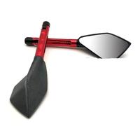 Motociclette Specchietti Laterali Per Gsx Per 650fPer Gsf 1250 650 Per RGV 250 Per Gsr 600 750 Universali Specchietti Retrovisori Laterali Manubrio Moto(Red)