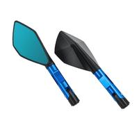 Motociclette Specchietti Laterali Per Versys Per KLX Per ER6N Per ER6F Per Z1000 Per Z900 Per Z900RS Specchietto Retrovisore Laterale Per Moto Da 8 Mm E 10 Mm Maniglia Motociclo Specchietto(Blue)
