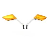 Motociclette Specchietti Laterali Specchietti Retrovisori Laterali Universali Per Moto Da 8 Mm E 10 Mm Accessori Modificati Per Motociclette(Gold)
