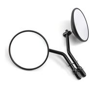 Motociclette Specchietti Laterali Specchietti Retrovisori Laterali Universali Rotondi Da 4" Per Moto 8 Mm E 10 Mm Accessori Modificati Per Moto(Black)