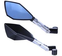 Motociclette Specchietti Laterali Specchietto Retrovisore Laterale Universale Per Moto Antiriflesso Blu Accessori Di Ricambio Per Moto Modificate Maniglia Motociclo Specchietto(Short Silver)