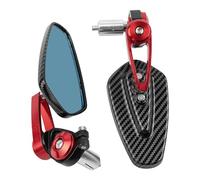 Motociclette Specchietti Laterali Specchietto Retrovisore Moto Con Rotazione 360° Specchietto Retrovisore Manubrio Specchietto Retrovisore Invertito Modificato Accessori Moto(Red)