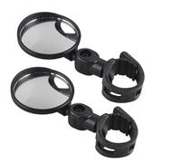 Motociclette Specchietti Laterali Specchietto Retrovisore Per Moto Regolabile Girevole Grandangolare Convesso Per Montaggio Su Manubrio Per Ciclismo Maniglia Motociclo Specchietto(2pcs round S)
