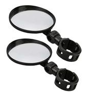 Motociclette Specchietti Laterali Specchietto Retrovisore Per Moto Regolabile Girevole Grandangolare Convesso Per Montaggio Su Manubrio Per Ciclismo Maniglia Motociclo Specchietto(2pcs round L)