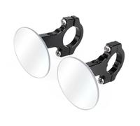 Motociclette Specchietti Laterali Specchietto Retrovisore Universale Da 7/8" Con Ampia Visione Convesso Per Manubrio Di Moto Rotazione A 360 Gradi(2 Pairs 25mm)