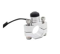 Motociclette spegnimento ON/off Compatibile Con Yamaha Moto CNC Interruttore Di Arresto Motore Universale Interruttore A Pulsante Momentaneo Parti Per Moto(White)