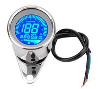 Motociclette universale per il display digitale contachilometri del misuratore di velocità con regime e monitoraggio di l'olio 0 199 km/h (Elettrosilvering)