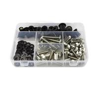 motociclette Viti Dadi Compatibile Con Ducati Per ST2 ST3 ST4 1997-2007 Kit Completo Bulloni Carenatura Completa Motocicletta Kit Completo Bulloni Dadi Moto(Silver)