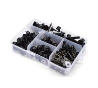 motociclette Viti Dadi Compatibile Con Suzuki Per GSXR600 GSXR750 GSXR1000 Per M5 M6 Kit Viti Per Carenatura Moto Bulloni Parabrezza Carrozzeria(Black)