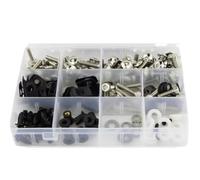 motociclette Viti Dadi Per CBR1100XX 1997-2007 Kit Completo Di Bulloni Per La Carenatura Della Moto Kit Completo Di Copertura Della Carenatura Clip Viti Bulloni Kit(Silver)