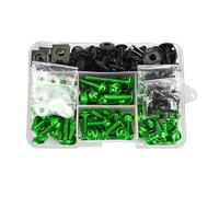motociclette Viti Dadi Per VF750C VF750CD VF750S VFR1200 VFR1200F VFR1200X M6 Per M5 Kit Bulloni Carenatura Moto Elementi Di Fissaggio Carrozzeria Viti Dado(Green)