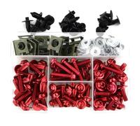 motociclette Viti Dadi Per VFR750 VFR750F VFR800 VFR800X Moto Rondelle Dadi Viti Assortimento Fissaggi Moto Bulloni Dadi Clip Kit(Red)