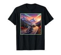 Motociclista Alaska Road Trip Maglietta