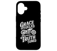 Motociclista Cristiano Grazia Fuoco Verità Custodia per iPhone 16