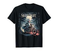 Motociclista di Natale Chopper Night Rider Goth Xmas Dad Maglietta