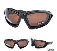 Motociclista Equitazione Guida Imbottito Protettivo Sole Occhiali Lenti Marroni