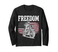 Motociclista Freedom Rider Maglia a Manica