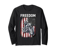 Motociclista Freedom Rider Maglia a Manica