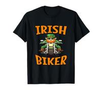 Motociclista irlandese - Leprechaun su una moto Maglietta