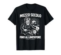 Motociclista Moto 50° Compleanno Mezzo Secolo Maglietta