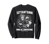 Motociclista Moto 70° Compleanno Settant’Anni Felpa