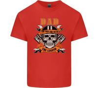 Motociclista Papà The Man Mito Leggenda Divertente Uomo Cotone T-Shirt