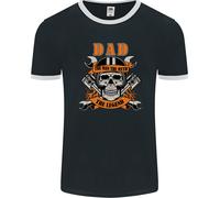 Motociclista Papà The Man Mito Leggenda Divertente Uomo Ringer Fotl