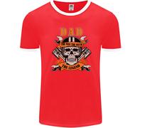 Motociclista Papà The Man Mito Leggenda Divertente Uomo Ringer Fotl